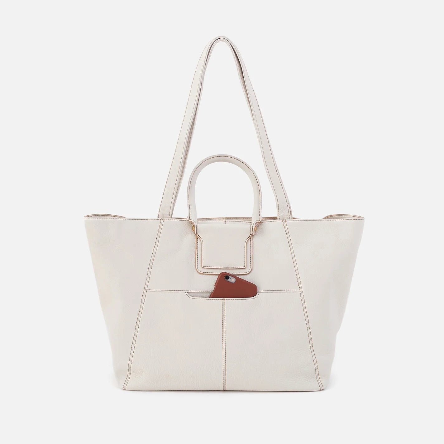 SHEILA EAST-WEST TOTE in White
