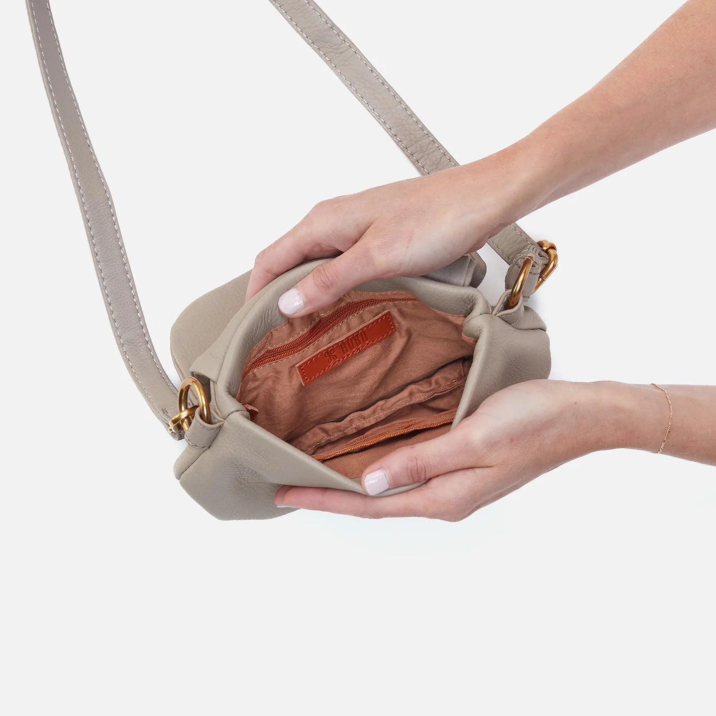 HARLEY CROSSBODY SLING in Taupe