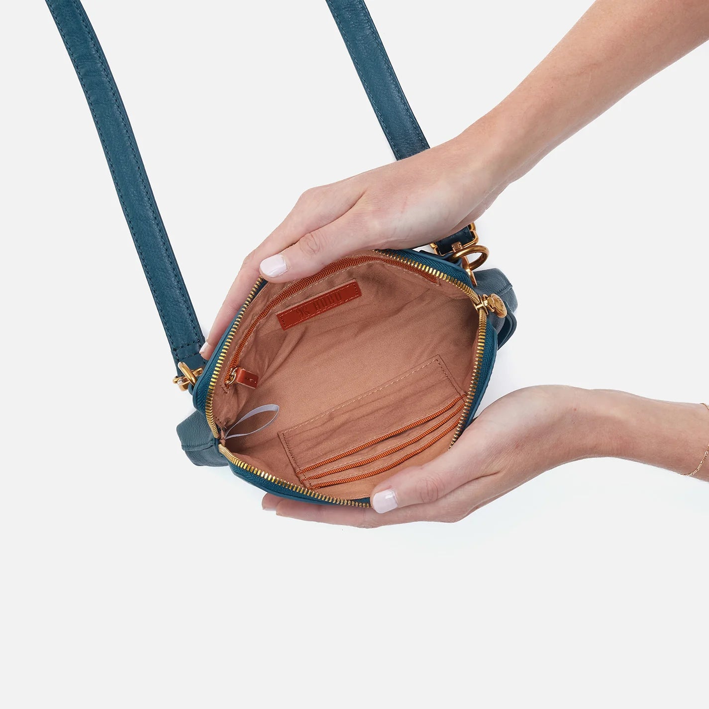 FERN SLIM BELT BAG in Midnight Teal