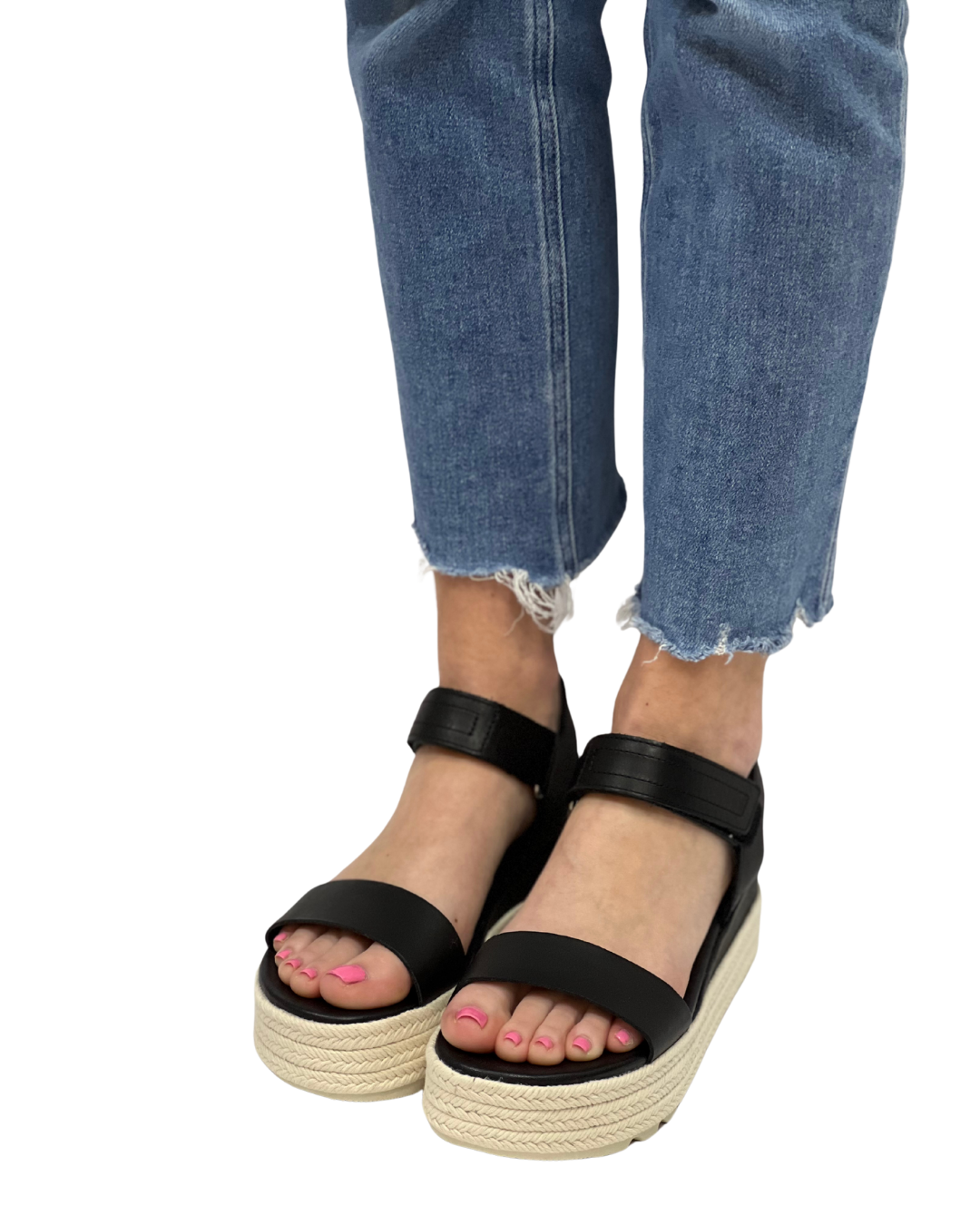 CAMERON FLATFORM in Black + Chalk
