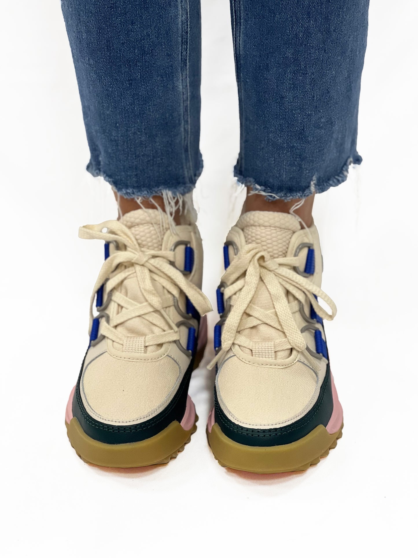 ONA RMX CHUKKA in Natural + Teal