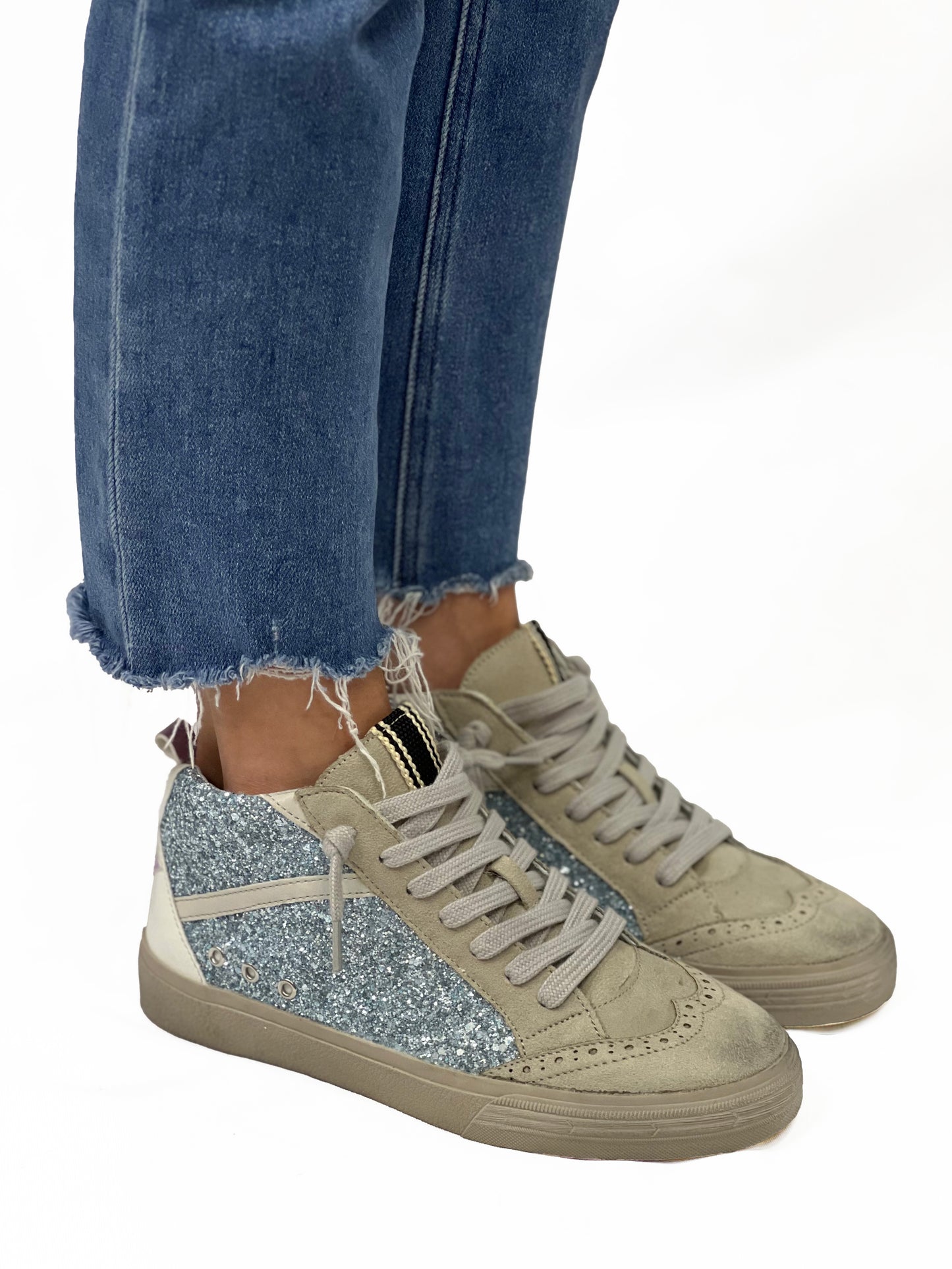 RILEY in Blue Glitter