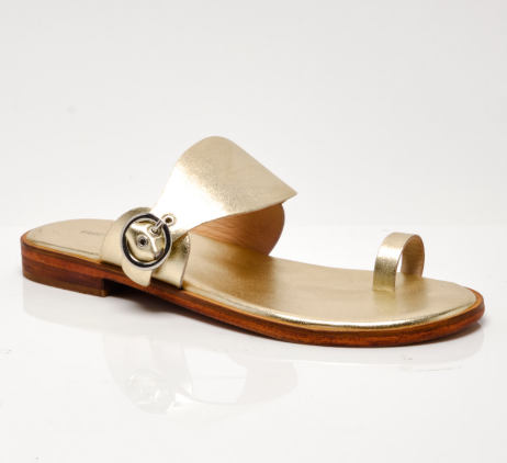 BARCELONA SLIP ON SANDAL in Gold