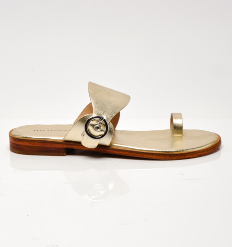 BARCELONA SLIP ON SANDAL in Gold