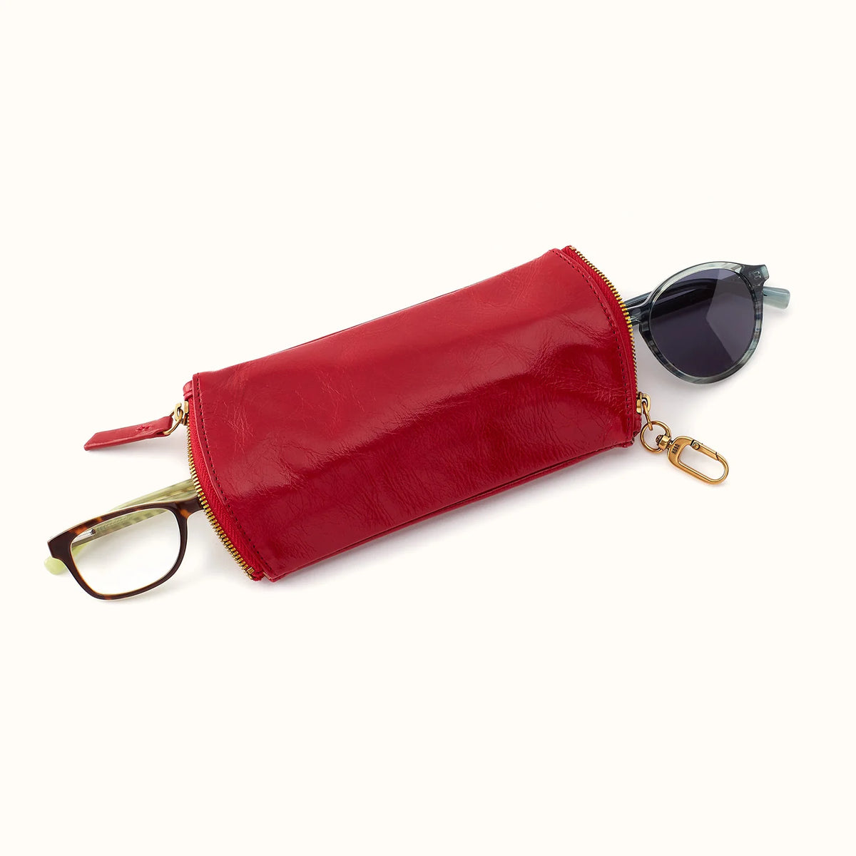 SPARK DOUBLE EYEGLASS CASE in True Red