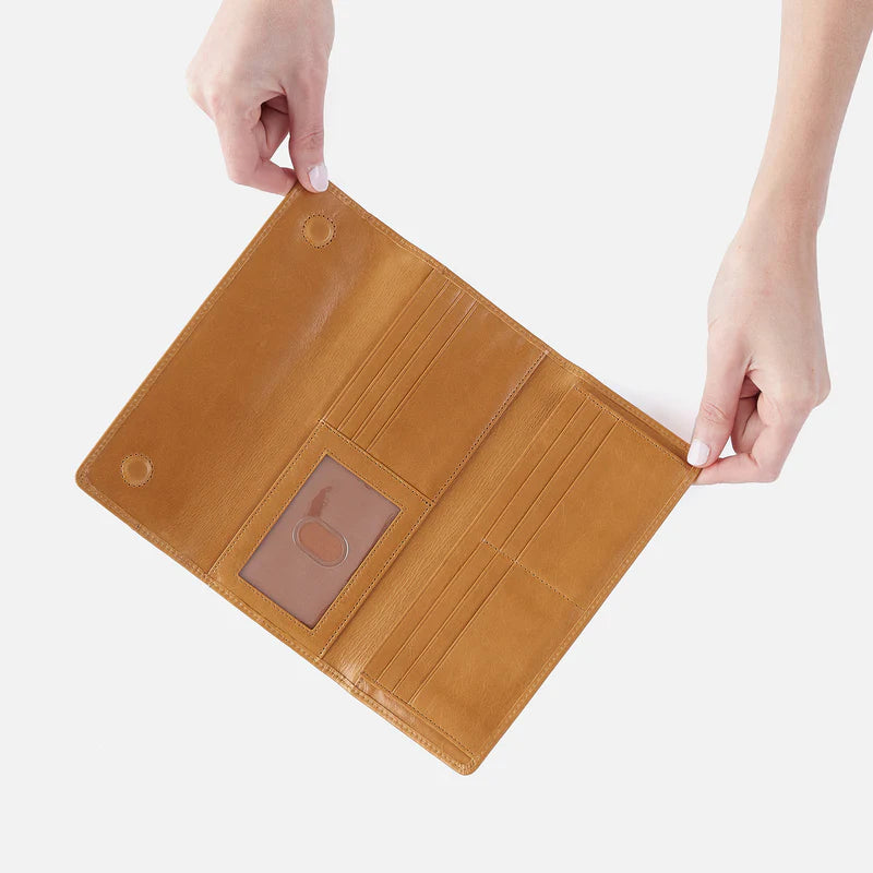 JILL LARGE BIFOLD WALLET in Natural