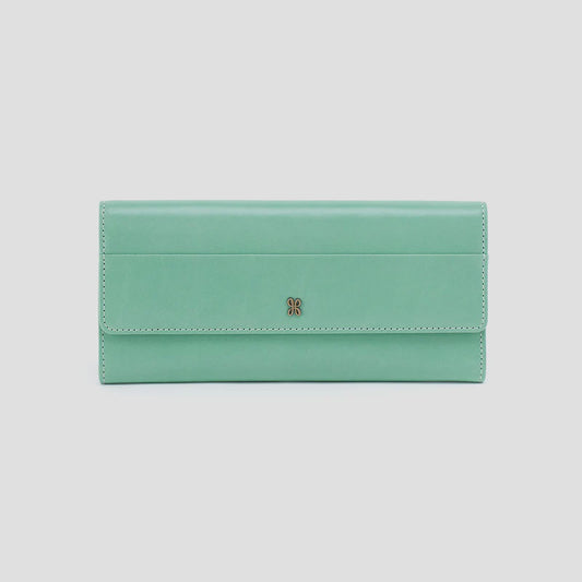 JILL LARGE TRIFOLD WALLET in Seaglass