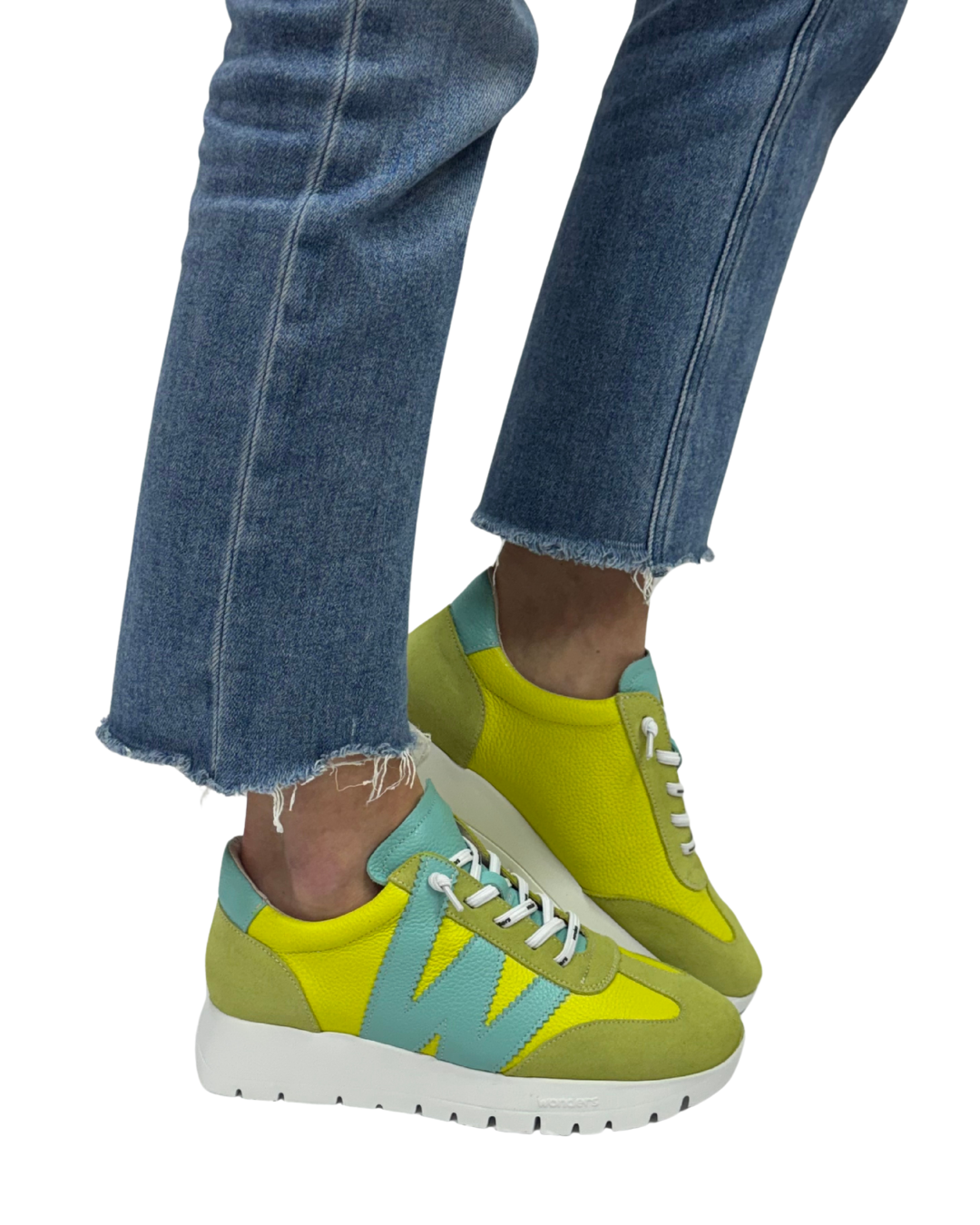 RACER in Lime Green + Aqua