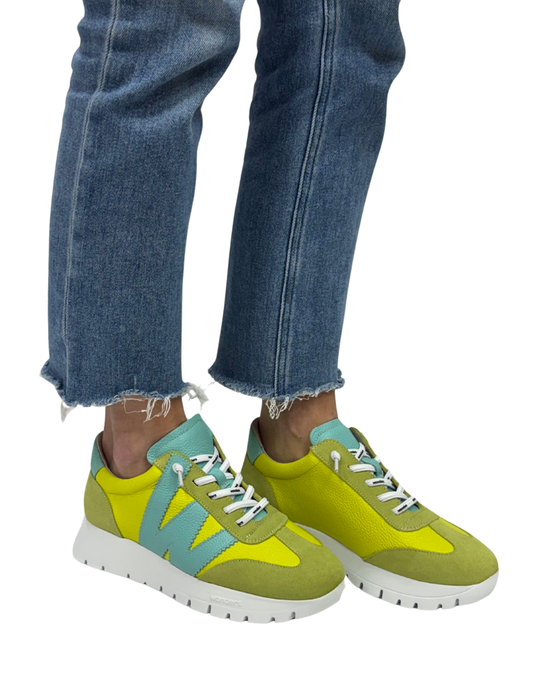 RACER in Lime Green + Aqua
