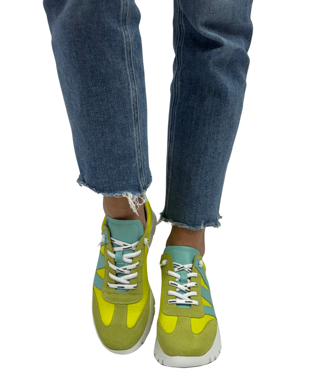 RACER in Lime Green + Aqua
