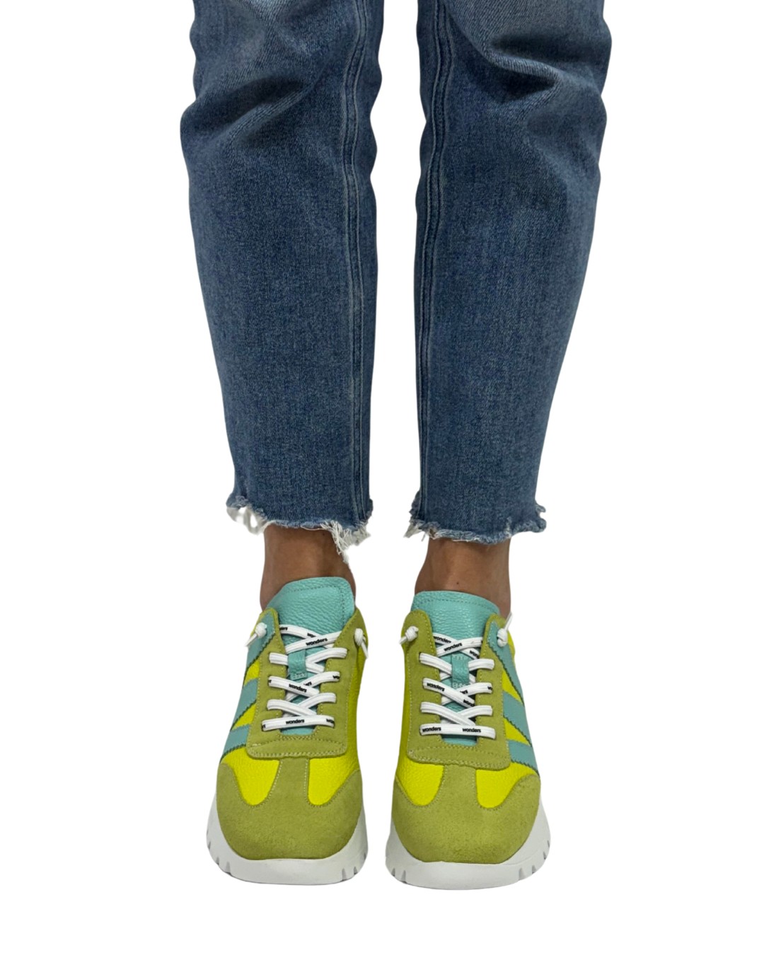 RACER in Lime Green + Aqua