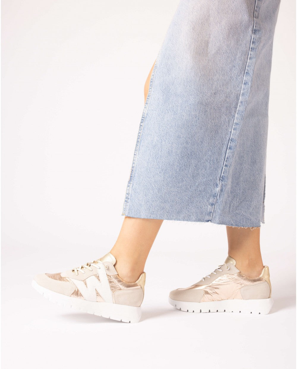 OSLO METALLIC in Beige + Gold