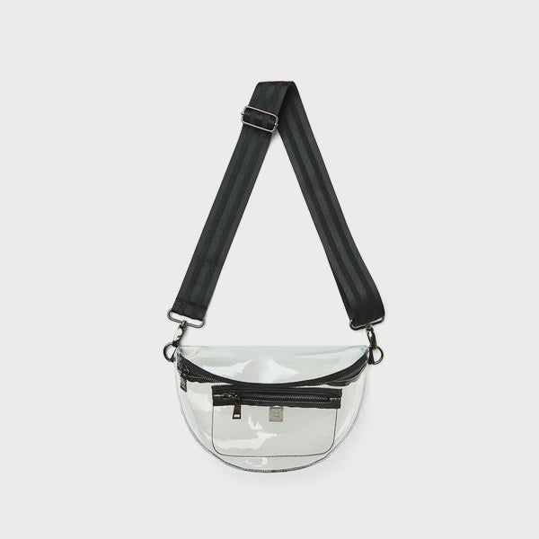 CLEAR STADIUM BAG in Black