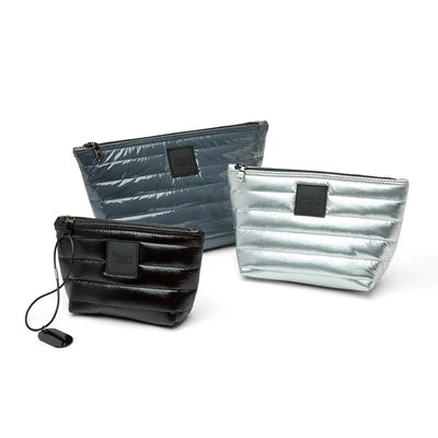 TRAVEL TRIO in Carbon Patent/Pearl Silver/Pearl Black