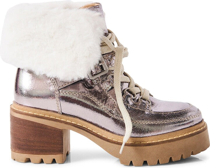 COZY JASPER HIKER ANKLE BOOT in Pale Pewter
