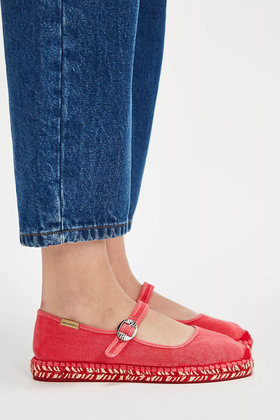 OASIS MARY JANE ESPADRILLE in Washed Salsa