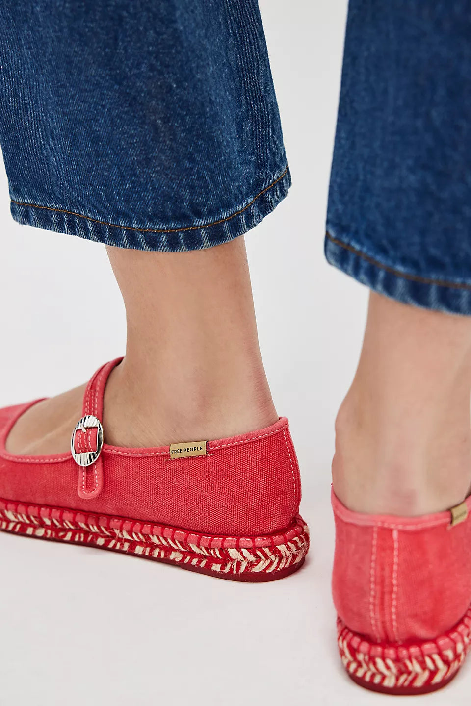 OASIS MARY JANE ESPADRILLE in Washed Salsa