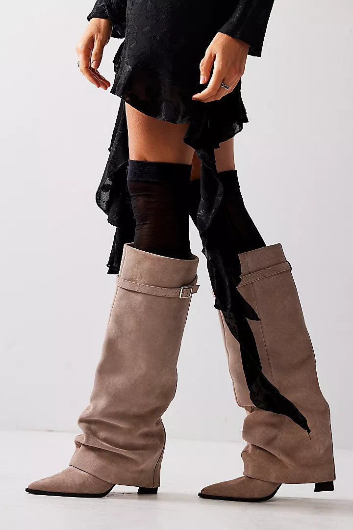 FELICITY FOLDOVER BOOT in Dust Bunny
