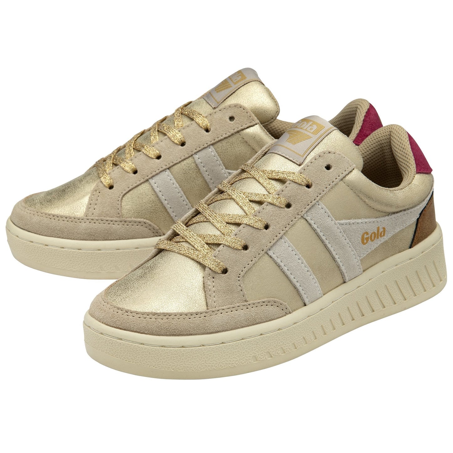 SUPERSLAM BLAZE II in Gold + Off White + Cerise