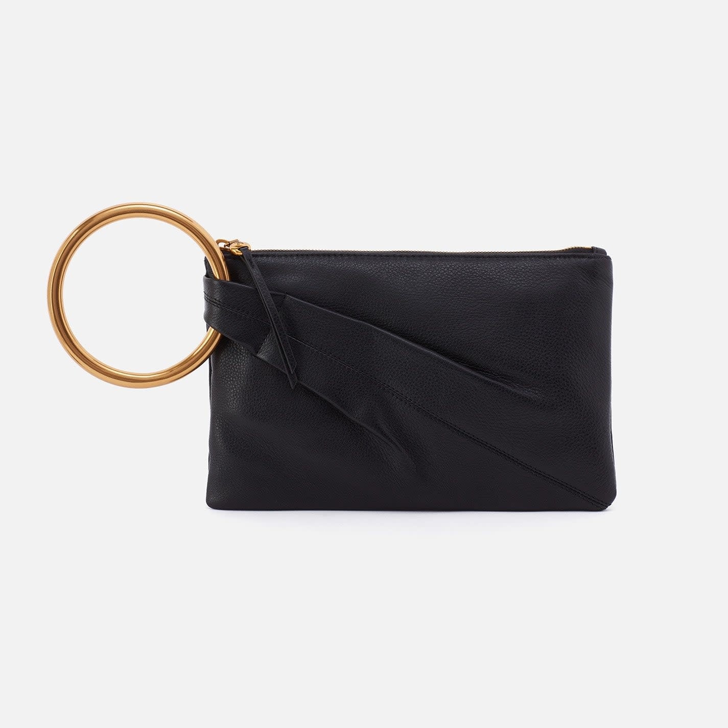 SHEILA RING CLUTCH in Black