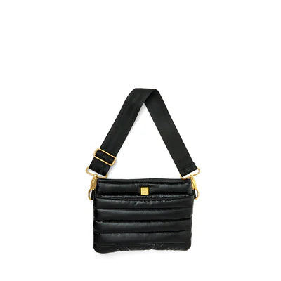 BUM BAG 2.0 in Pearl Black with Gold Hardware