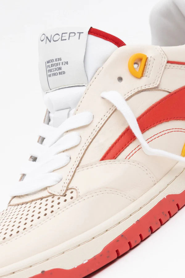 PRESTON in Retro Red