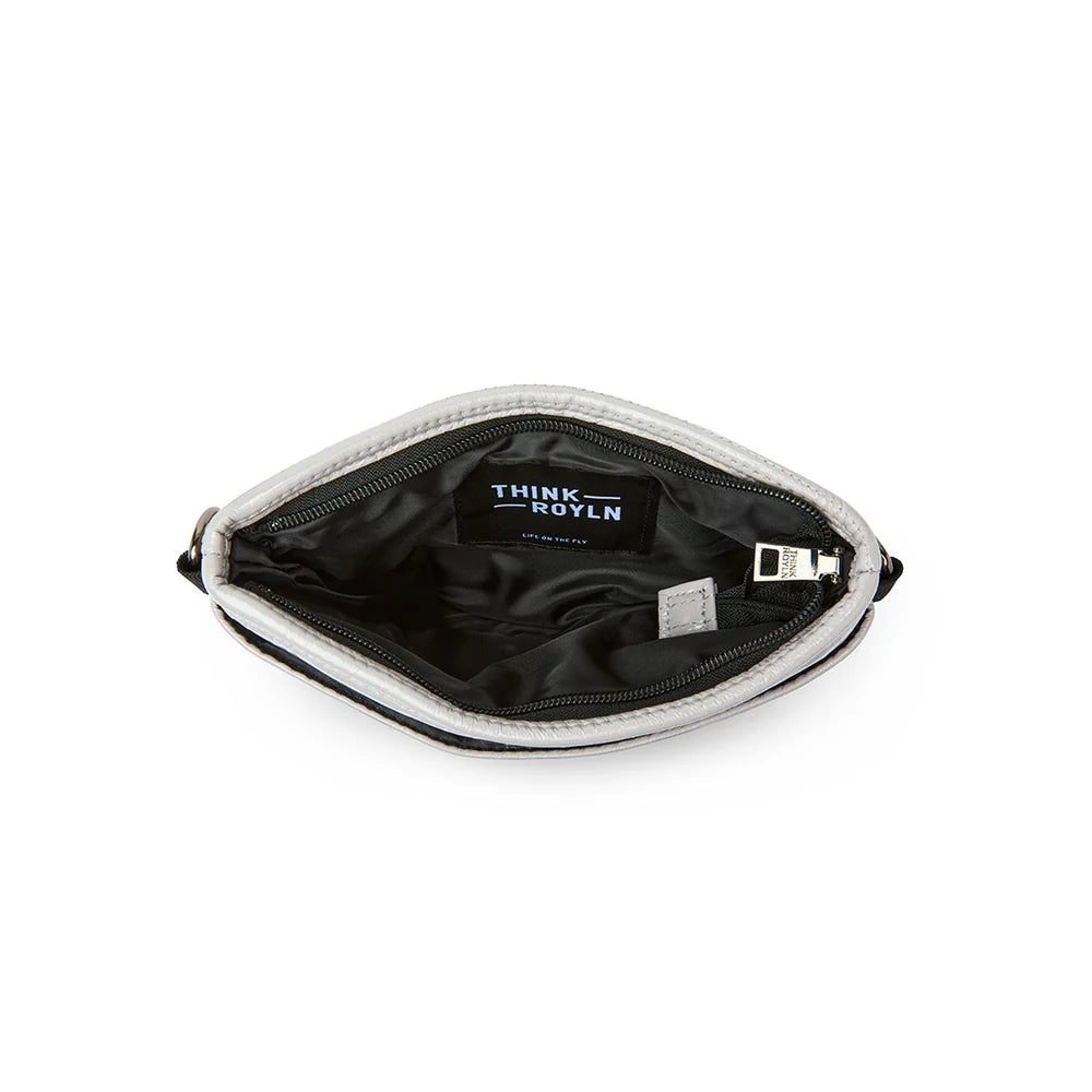 BUM BAG CROSSBODY in Sleek Fawn + Black Strap