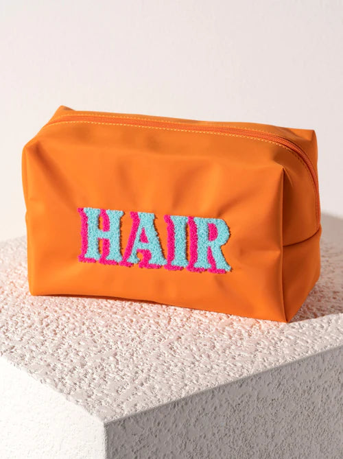 JOY 'HAIR' ZIP POUCH in Orange