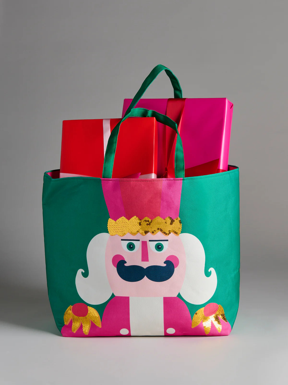 NUTCRACKER GIFTING TOTE in Green
