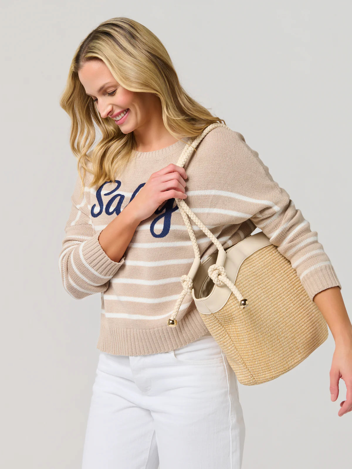 GINA TOTE in Ivory