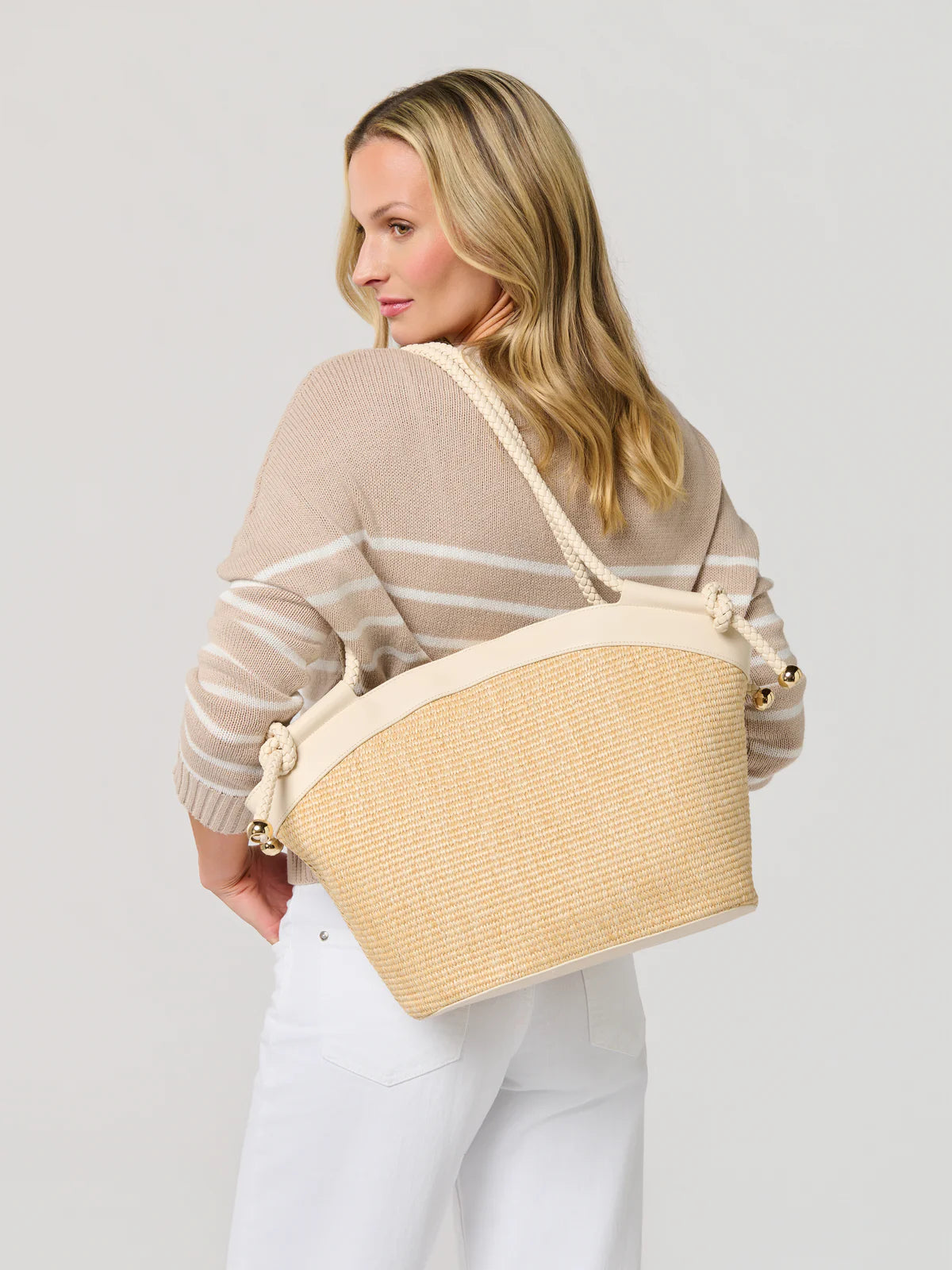 GINA TOTE in Ivory