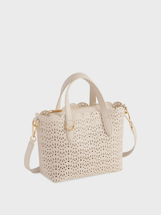 LOLA MINI TOTE in Ivory