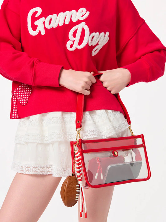 SPECTATOR SHOULDER BAG in Red
