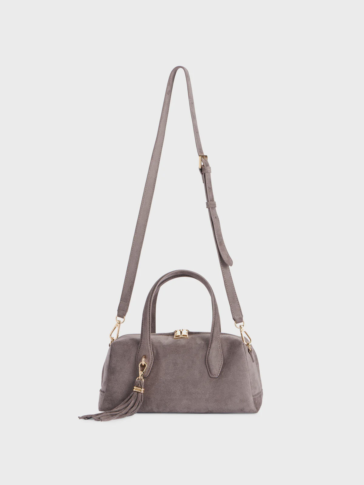 KYLIE MINI BOWLER BAG in Grey