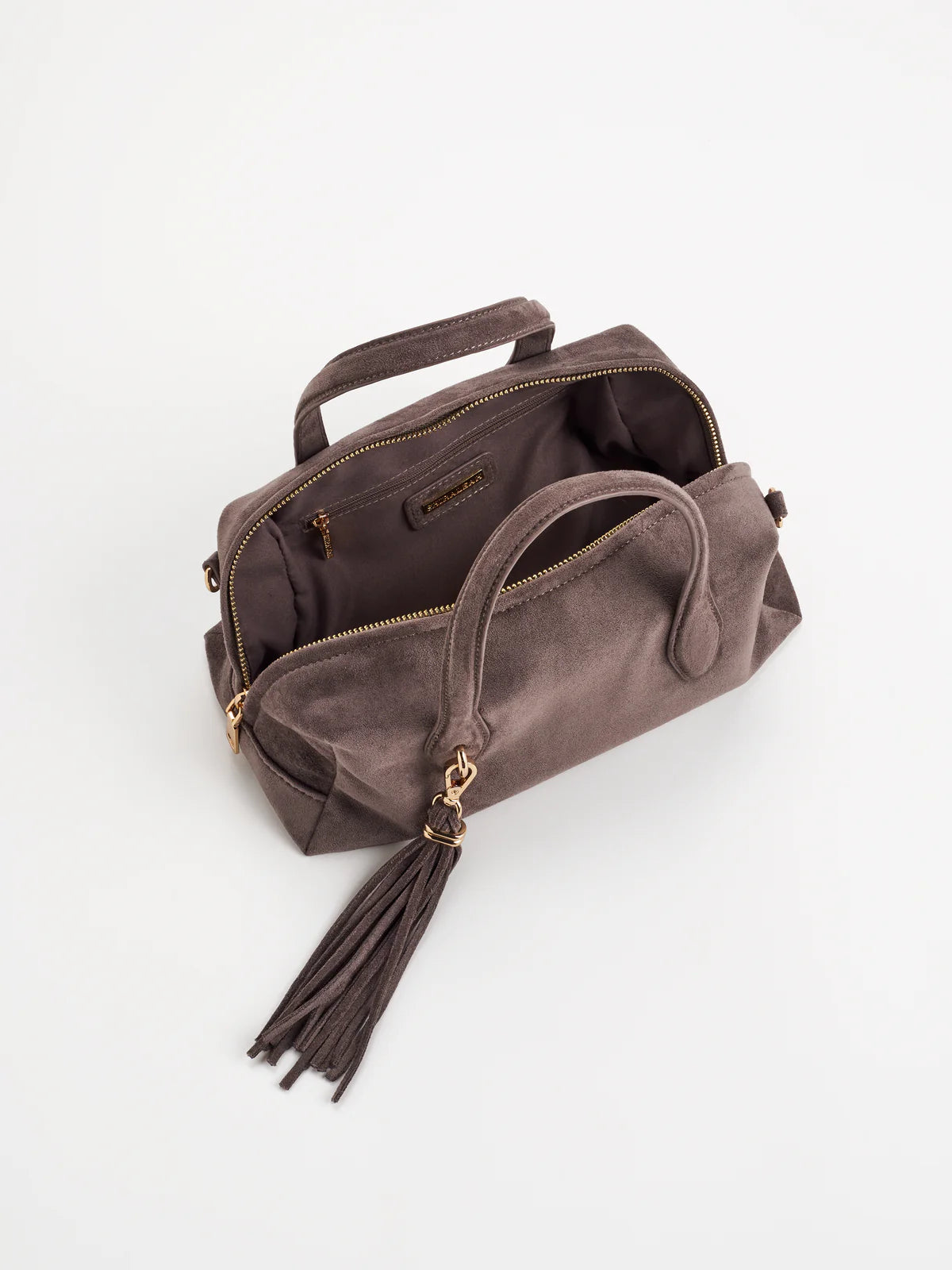 KYLIE MINI BOWLER BAG in Grey