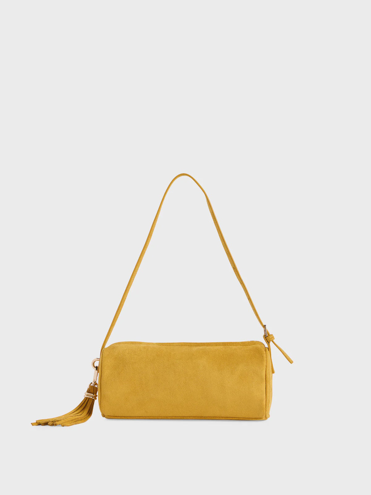 KYLIE BARREL SHOULDER BAG in Mustard
