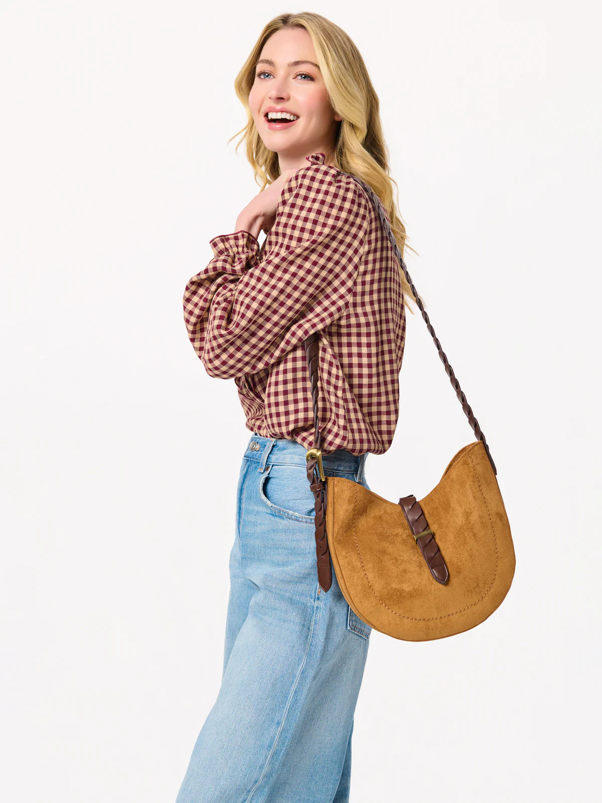 ROBERTA CROSSBODY BAG in Tan