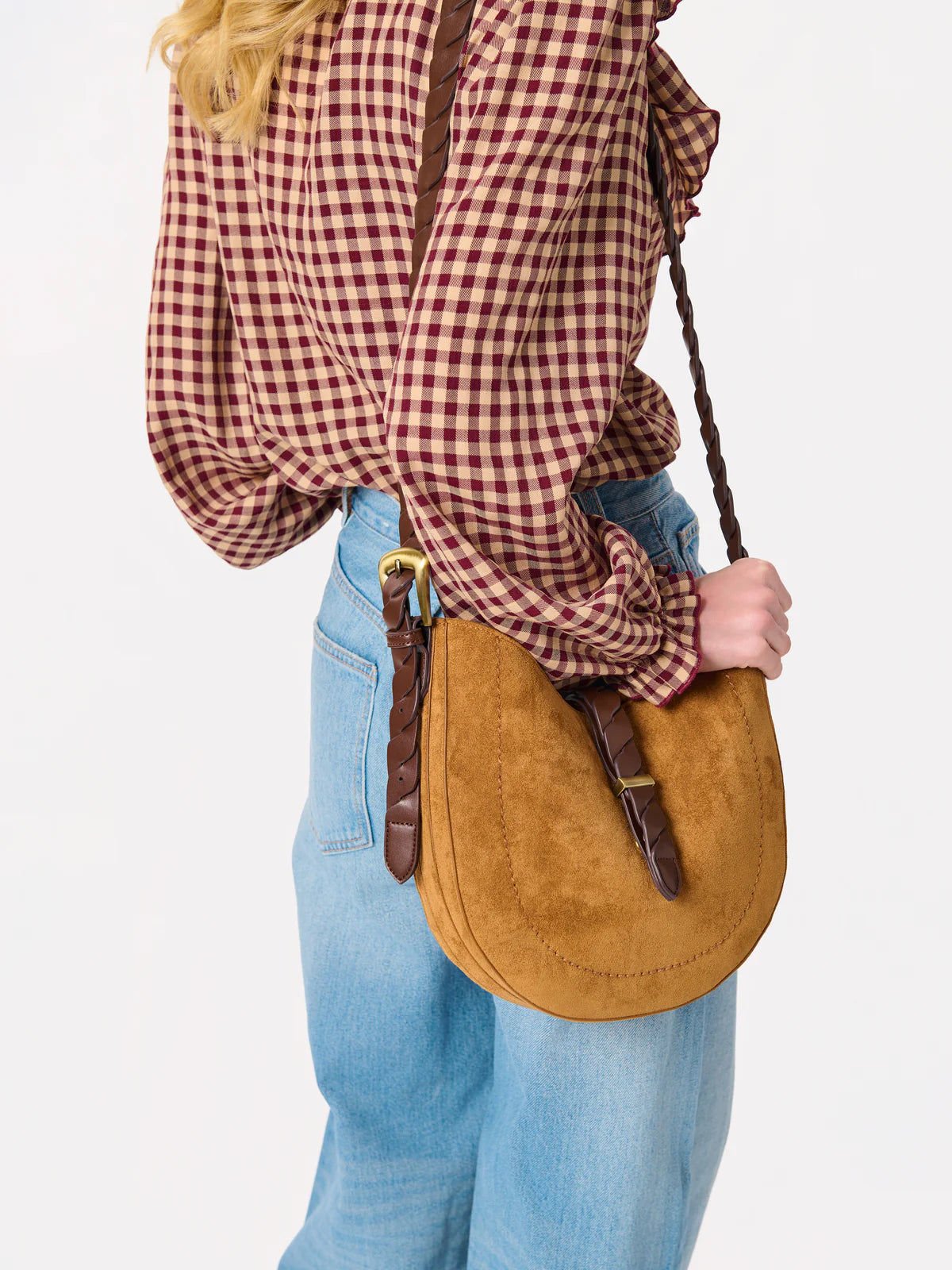 ROBERTA CROSSBODY BAG in Tan