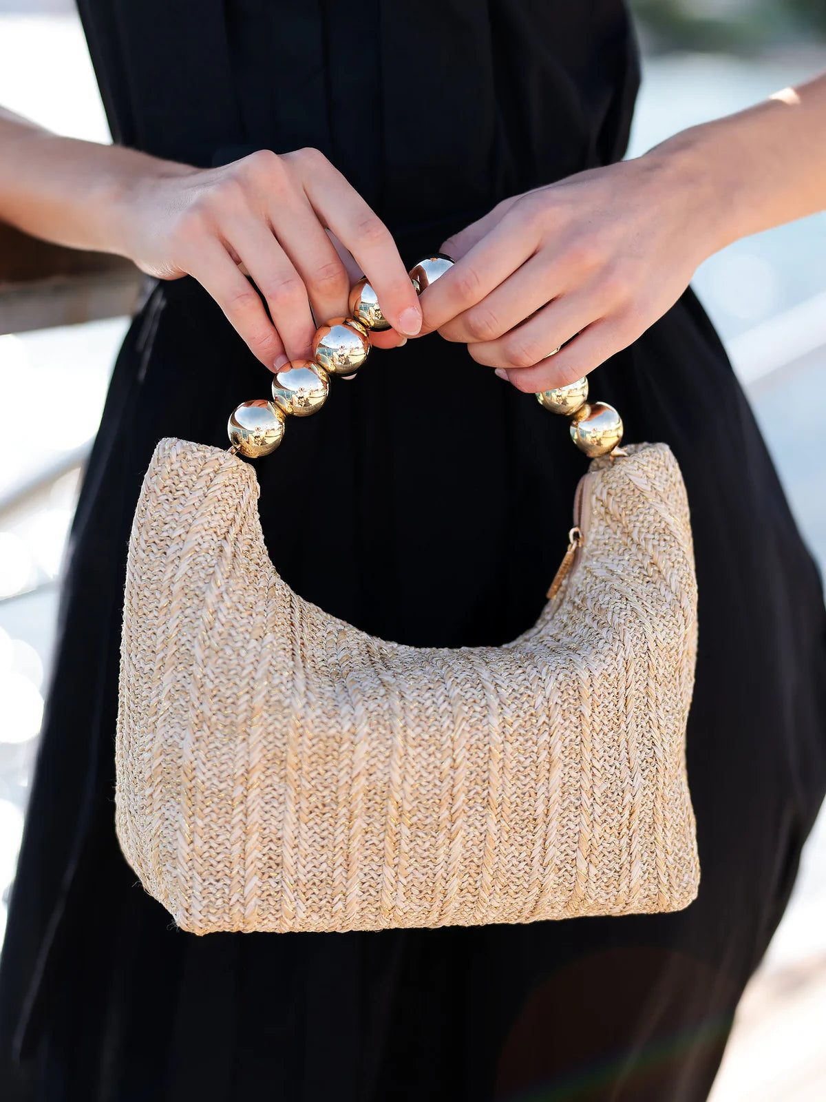 ALYS TOP HANDLE BAG in Natural