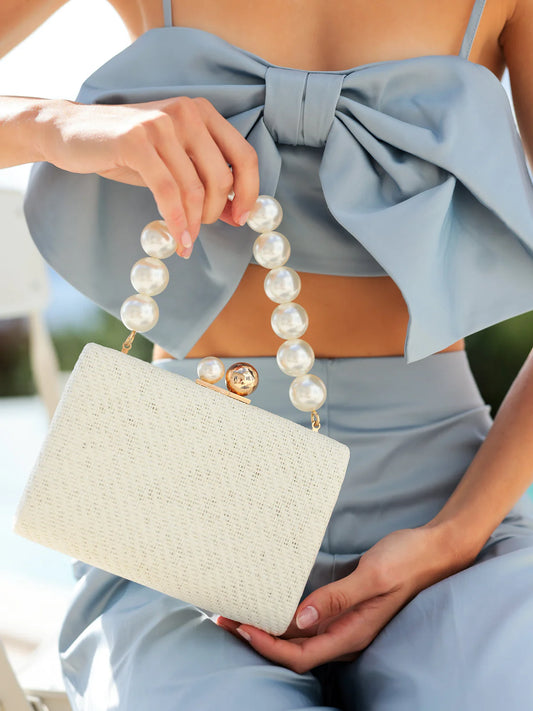 DITA TOP HANDLE MINAUDIERE in Ivory
