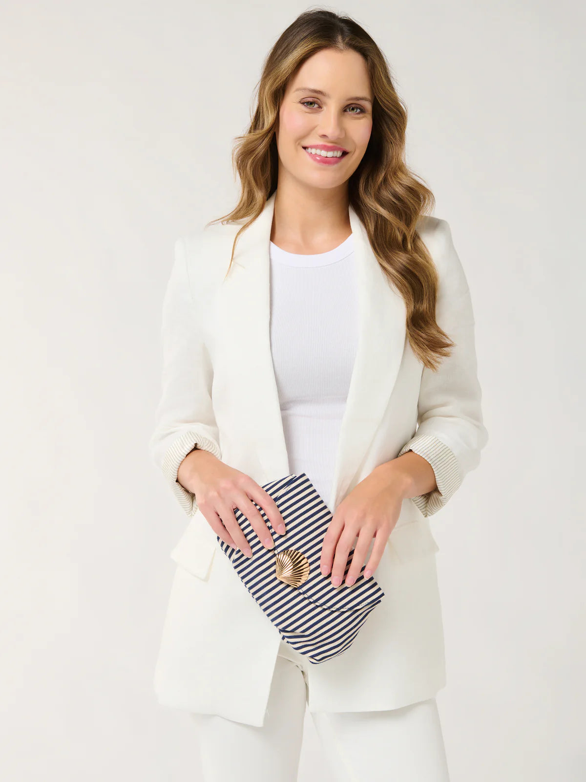 KAIA CLUTCH in Navy