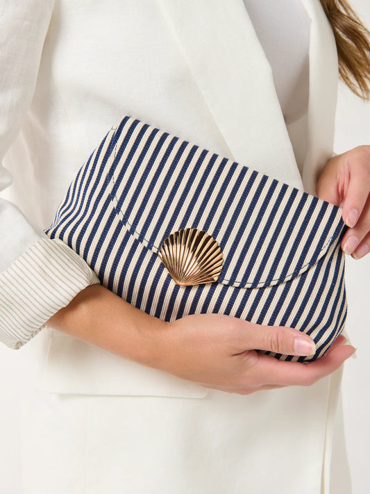 KAIA CLUTCH in Navy