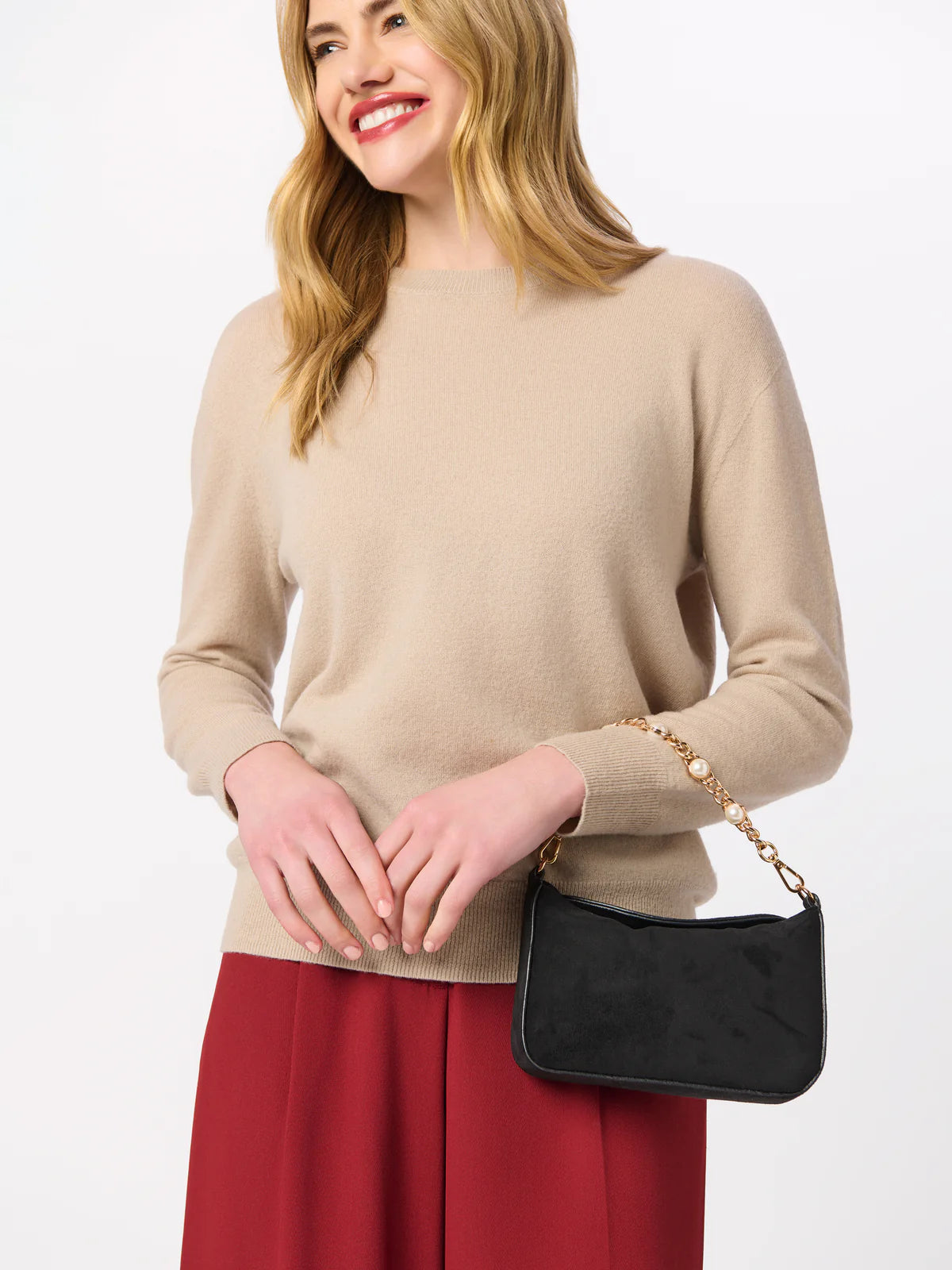 ELLIE TOP HANDLE BAG in Black