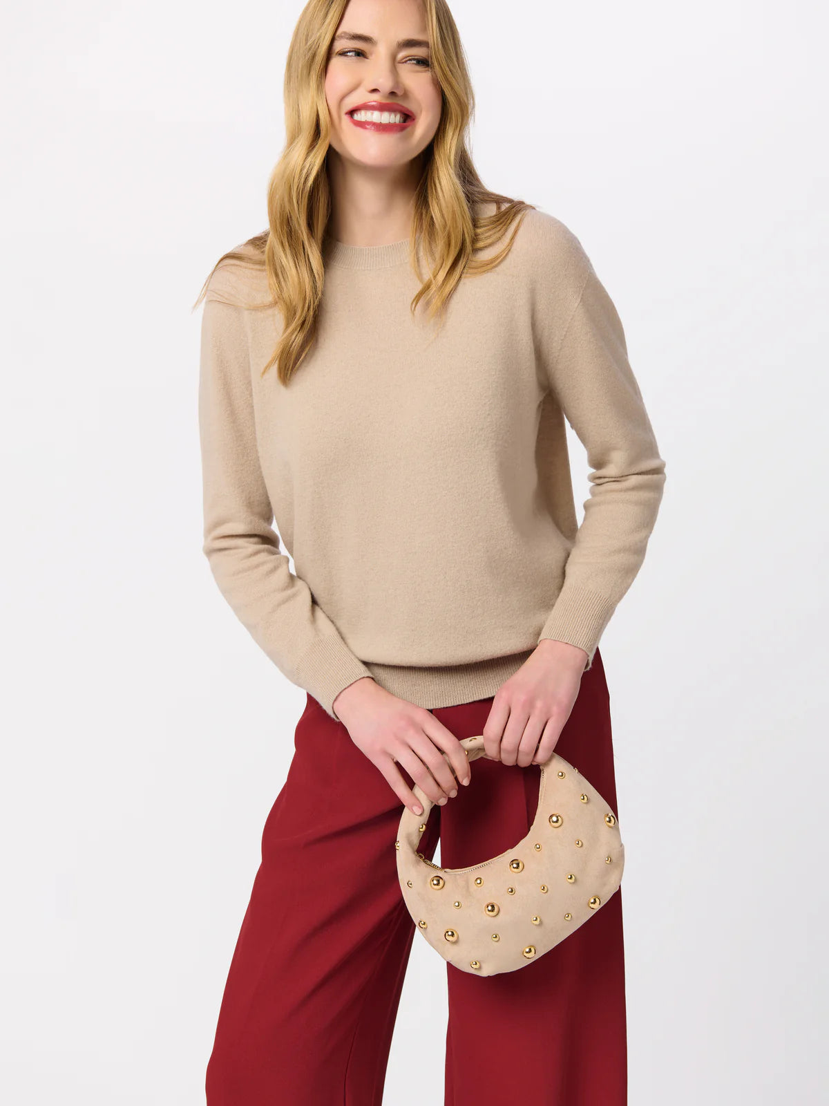 SOPHIA TOP HANDLE BAG in Bone