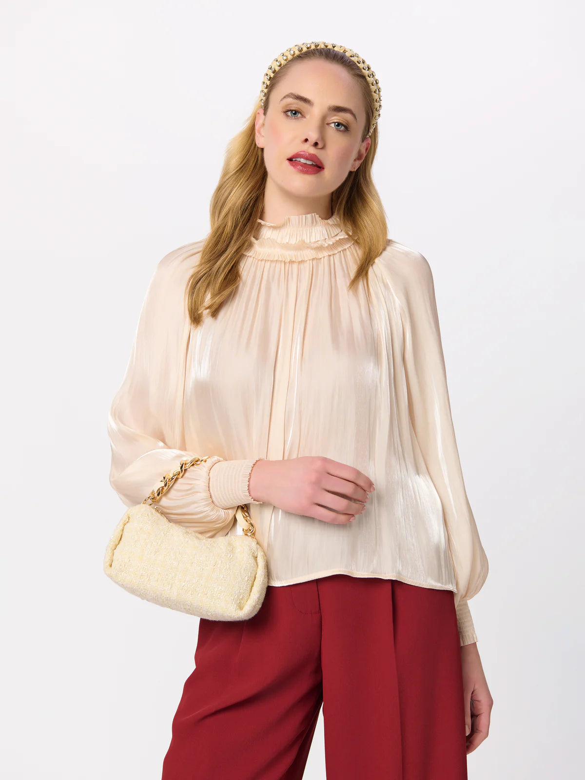 JUNIPER TOP HANDLE BAG in Ivory