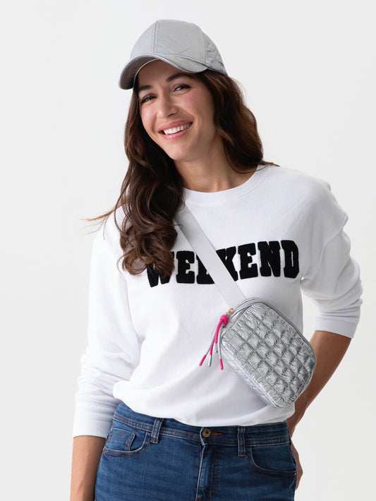 LOGAN BELT BAG in Silver