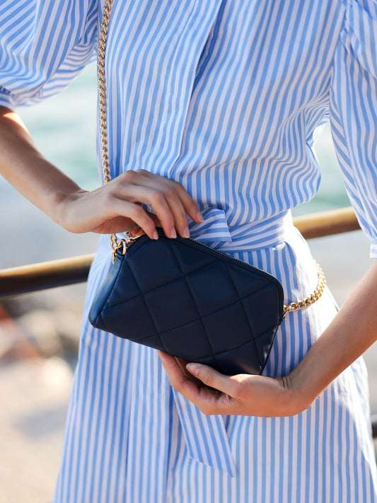 MADEMOISELLE MINI SHOULDER BAG in Navy