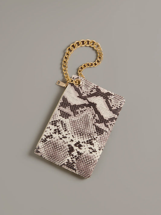 LAUREN WRISTLET in Cream