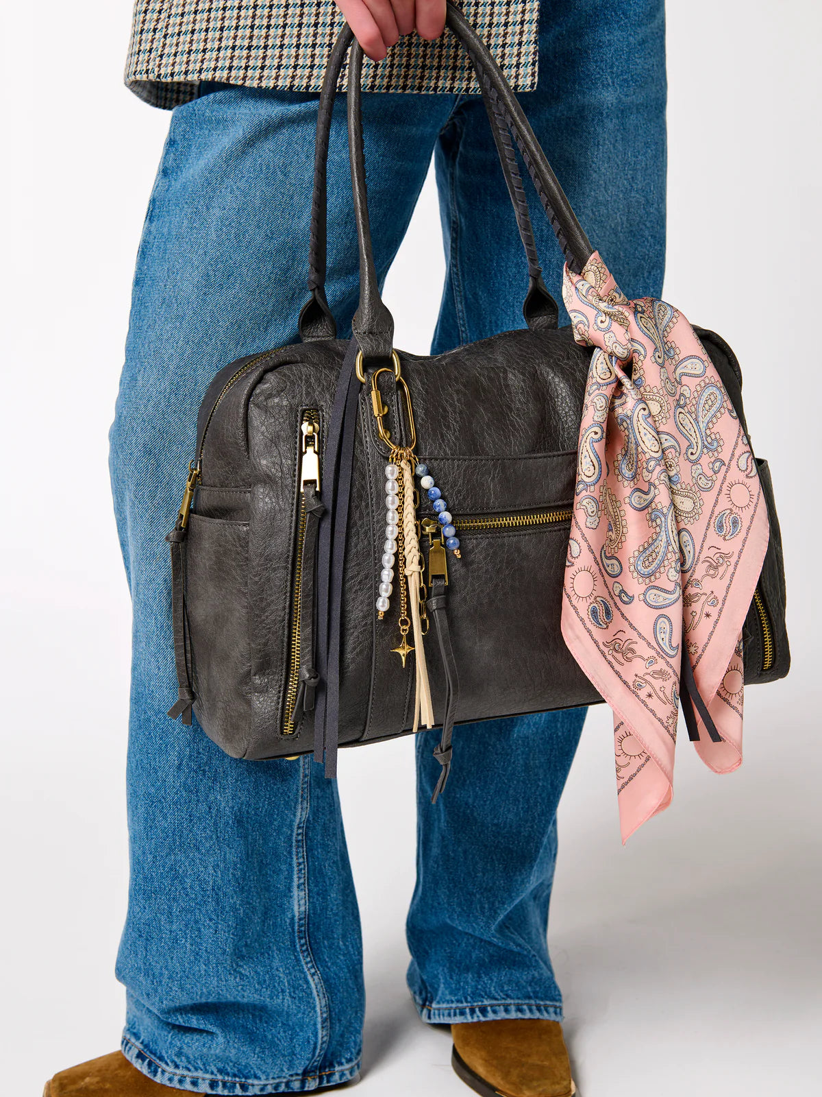 JESSIE BOWLING BAG in Grey