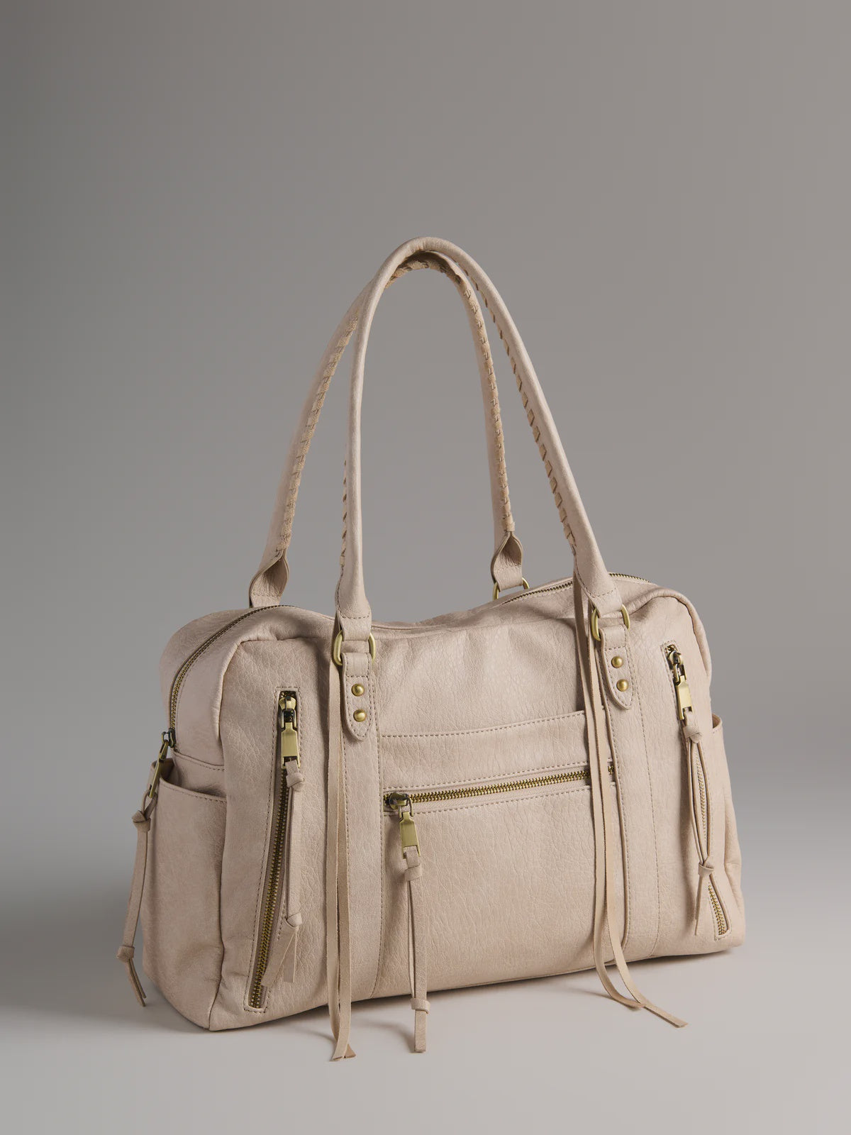 JESSIE BOWLING BAG in Stone